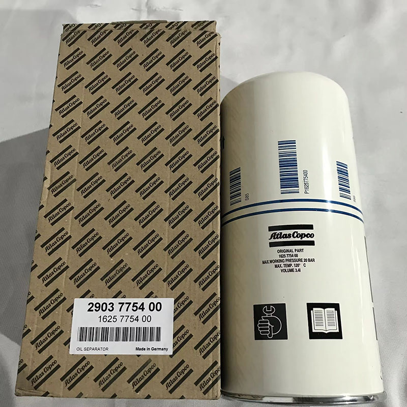 2903775400 = 1625775400 అట్లాస్ కాప్కో స్క్రూ ఎయిర్ కంప్రెసర్ ఆయిల్ ఫిల్టర్ ఒరిజినల్