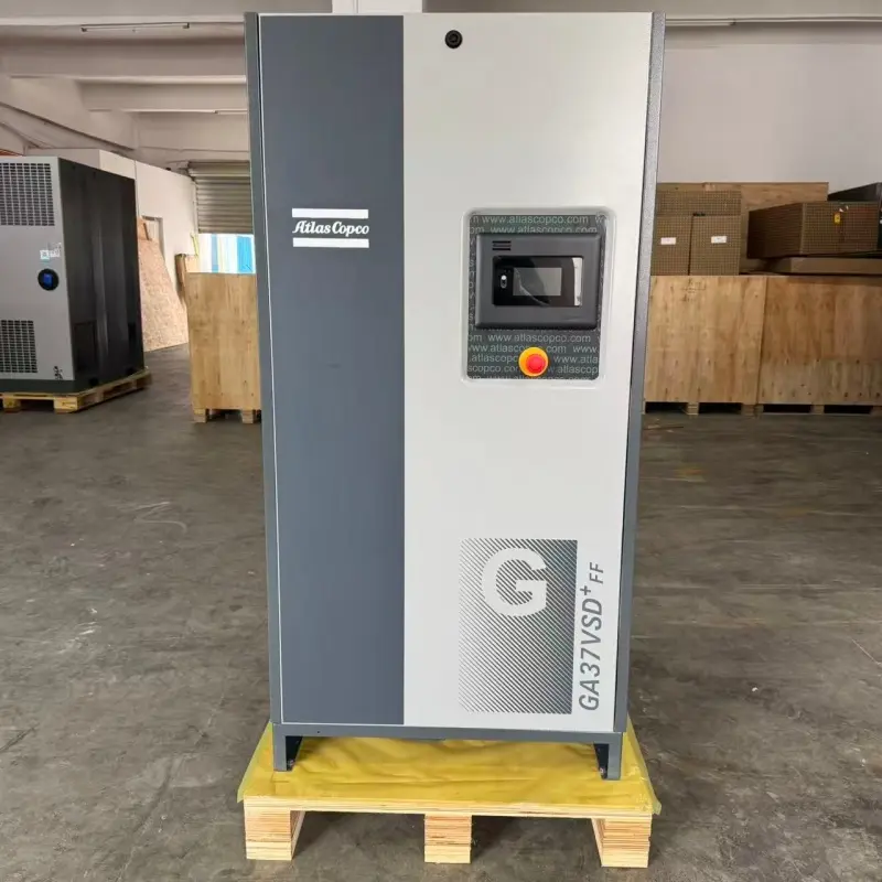 పరిశ్రమ కోసం అట్లాస్ కాప్కో GA37 VSD+ FF 37kW 50HP ఆయిల్-ఇంజెక్టెడ్ స్క్రూ ఎయిర్ కంప్రెసర్
